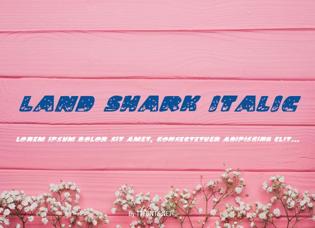 Land Shark Italic example